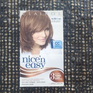 NWOT Nice'n Easy Hair Color, Natural Medium Golden Brown 6.5G/114A Permanent.